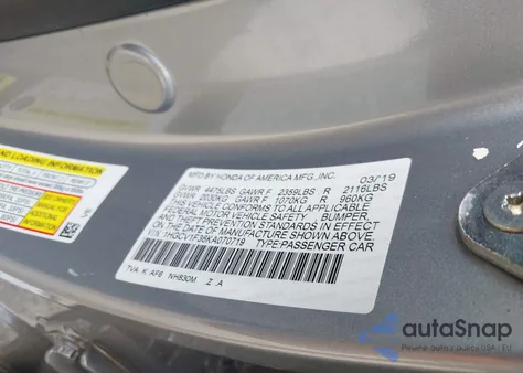 2019 Honda Accord Sport from USA, damaged, VIN 1HGCV1F36KA070719